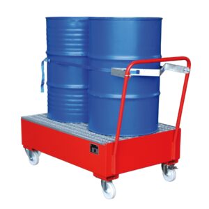 Stockage mobile de fûts de 200 l - 3 x 200 l