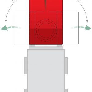 Kiepcontainer - Cap 0,30 m³ - met 3-zijdige kiepfunctie