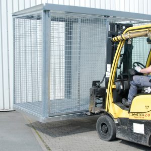 Box pour bouteilles de gaz avec fourreux