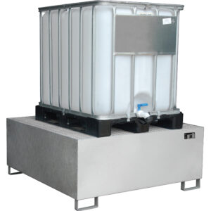 Opvangbak RVS - 1 X 1000 l IBC