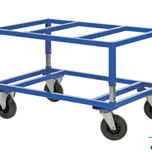 Onderwagen voor pallets - In hoogte verstelbare versie - 1200 x 1000 mm