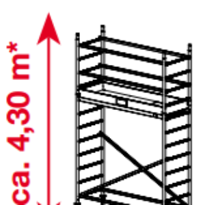 Echafaudage Protec - Hauteur du plate-forme: 2300 mm