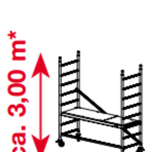 Mobiele rolsteiger ProTec - platformhoogte: 0900 mm