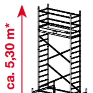 Mobiele rolsteiger ProTec - platformhoogte: 3300 mm