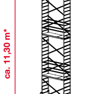 Mobiele rolsteiger ProTec - platformhoogte: 9300 mm