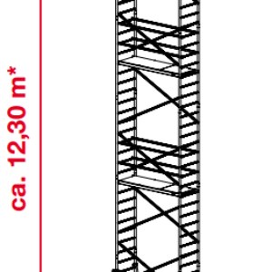 Mobiele steiger ProTec - platformhoogte: 10300 mm