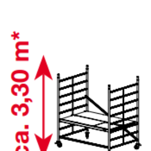 Echafaudage ProTec XXL - Hauteur du plate-forme: 900 mm