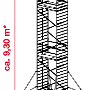 Mobiele rolsteiger ProTec XXL - platformhoogte: 7300 mm