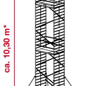 Echafaudage ProTec XXL - Hauteur du plate-forme: 8300 mm