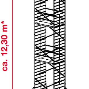 Echafaudage ProTec XXL - Hauteur du plate-forme: 10300 mm