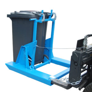 Afvalcontainerkieper voor heftruck (80 l en 120 l)