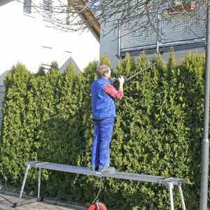 Praktische schuifplank voor werken op hoogte