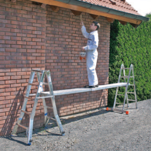 Praktische extra lange schuifplank voor werken op hoogte