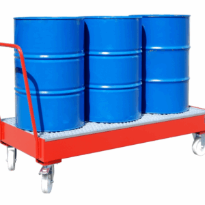 Stockage mobile de fûts de 200 l - 3 x 200 l